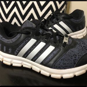 Adidas Leopard Print Black Running Shoes